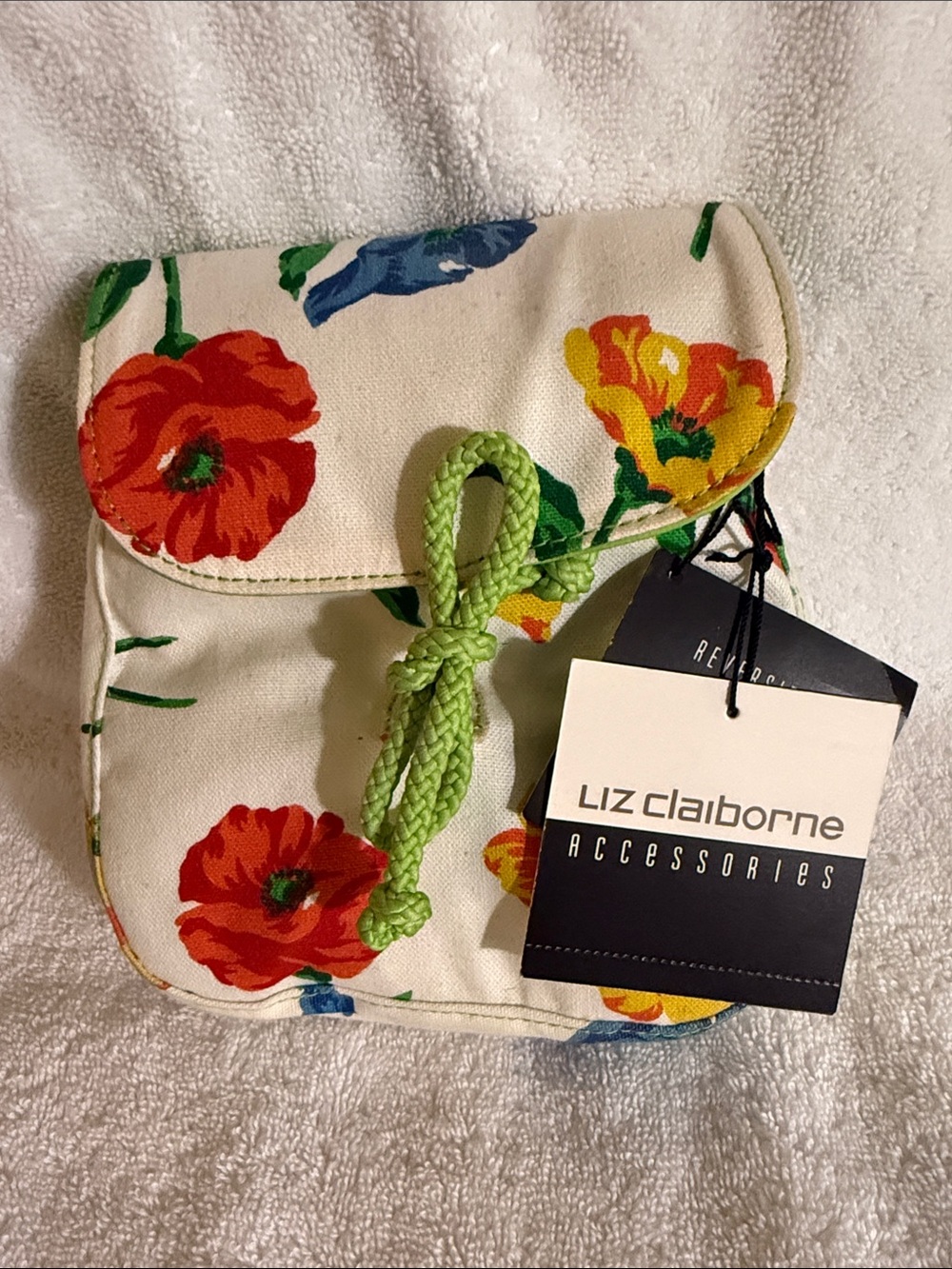 Liz Claiborne Reversible Accessories Bag NWT